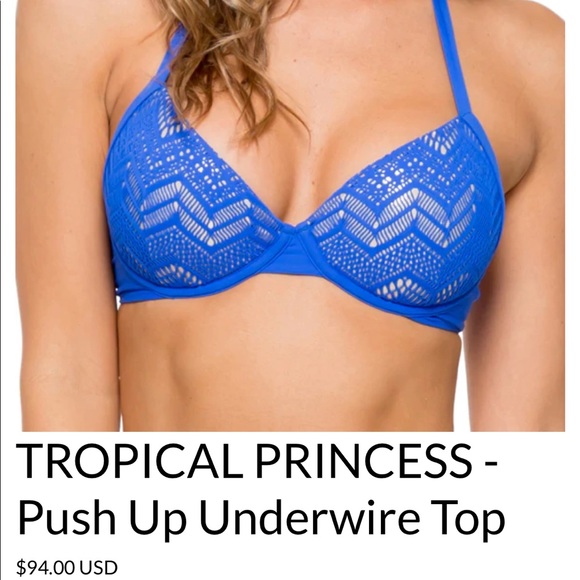 Luli Fama XS push up underwire halter bikini top - Picture 7 of 7